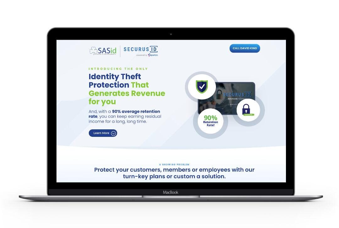 Identity Theft – Landing Page